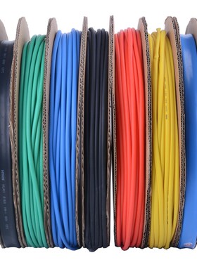 热缩管绝缘套管黑色1/2/3/4/1z0/3070mm塑料热塑热收缩管热缩套