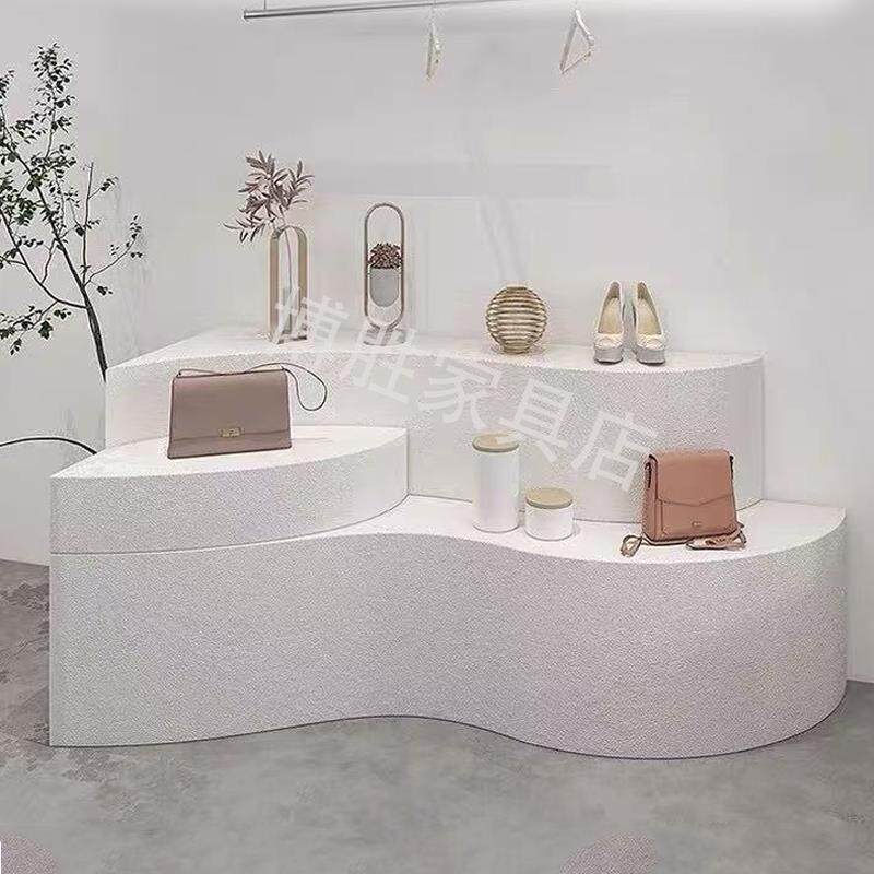 中岛服装包店服装店鲜花店流水展示台展示异形定做台网红陈列摆台