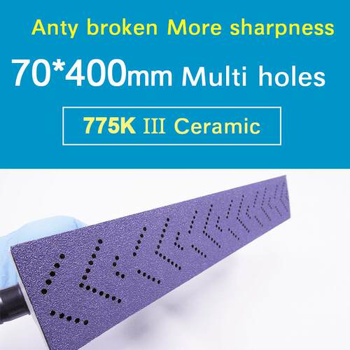 775吸K 手磨70x0P80 70x40mm 420m手刨多孔长m条紫色砂纸旋风4孔