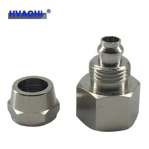 气动气-管快拧接头PCF6051/802/10-0312-0-4内螺纹丝牙/直通4-02