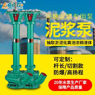 塘LN50-12立式泥浆泵河道鱼淤泥浆泵防AEX爆电机耐磨泥无堵塞泥浆