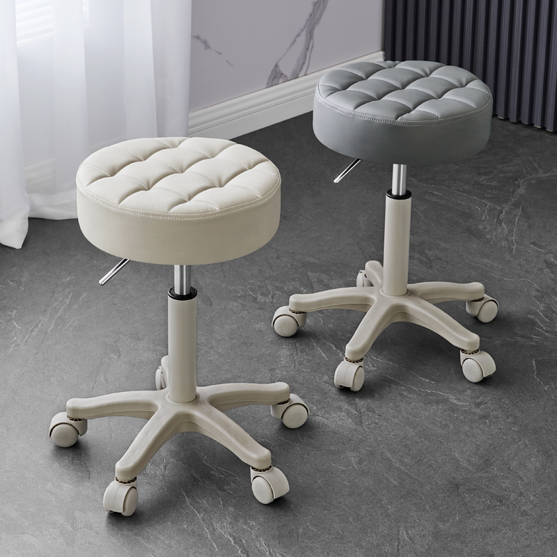 美容凳美容院专用可升降旋转滑轮大工凳美甲N凳理发店美发剪发椅