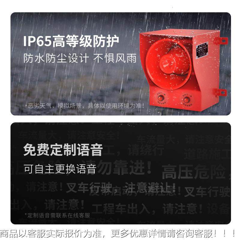 TGTGSG-06DS0-06D声音报警器 可调G语言语音报警器 130分贝 22v 3