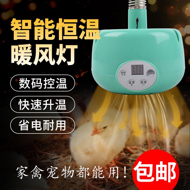 暖风保温灯宠物温控暖空调暖风机养殖可调温度育雏小鸡加温取暖灯