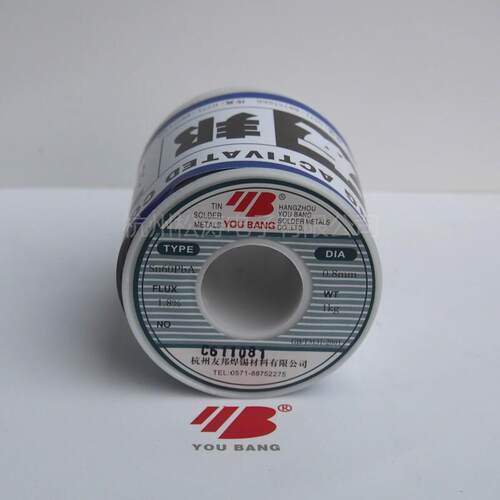 正品友邦 活性焊锡丝Sn60PbA 0.8mm 1.0mm 1.2mm 60%锡 1kg