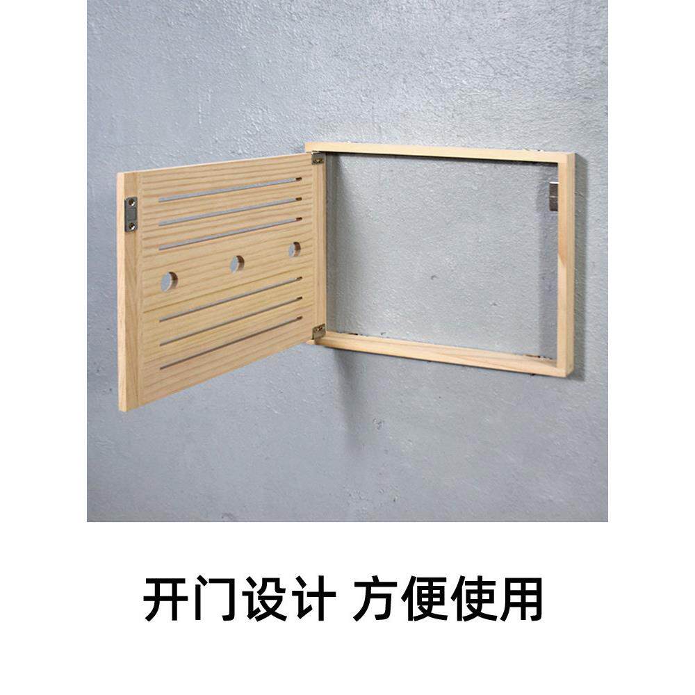 新品实木墙上电表箱装饰画免打孔墙面配电箱遮挡板实木弱电箱挂画