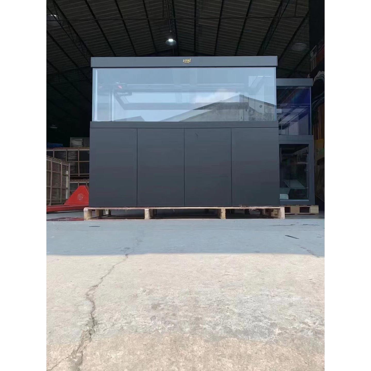 大型玻璃静音自动鱼缸 客厅办公室精养缸 超白玻璃龙鱼专用展示缸