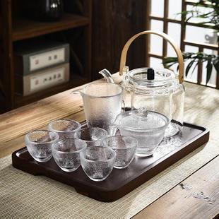 玻璃茶具泡茶套装 日式 办公室客厅会客围炉煮茶耐热茶壶泡茶器茶壶