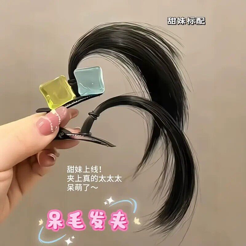 呆毛发夹波奇酱动漫cos假发小夹子水晶小辫子发卡侧边刘海鸭嘴夹