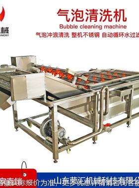 车HOK厘子气叶泡气清洗机 海生蚝喷鲜淋清洗线 类蔬菜泡清洗机器