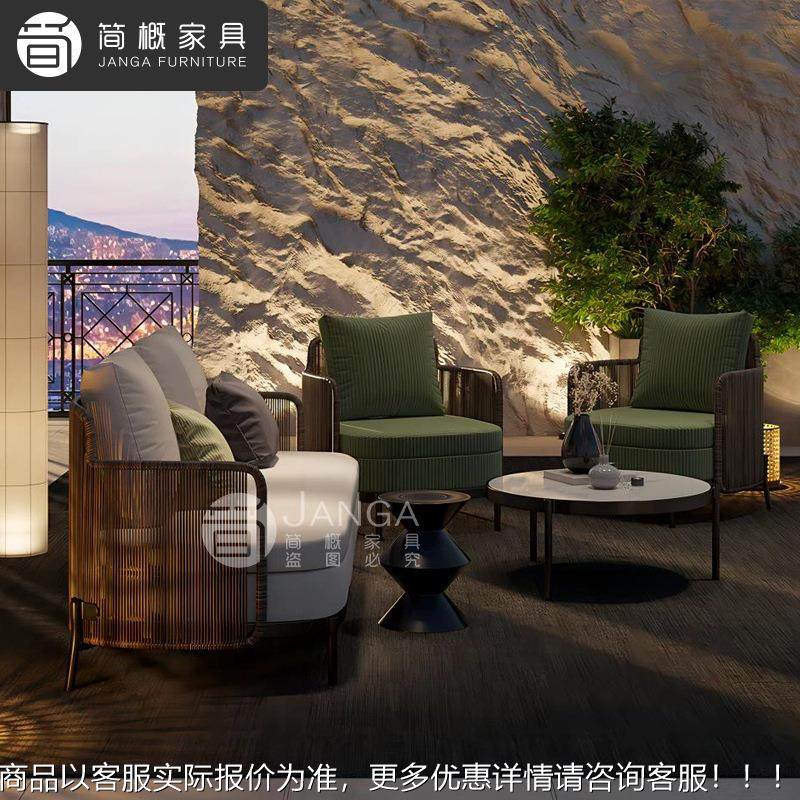 户外花园院藤编沙发别墅露藤椅648组台茶几合酒店民庭宿沙发家具,住宅家具,户外沙发,淘宝优惠券,粉丝福利购,淘宝优惠卷