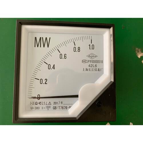 长江仪表42L6-KW 指针式三相交流功率表 千瓦表 400KW 600KW 1MW