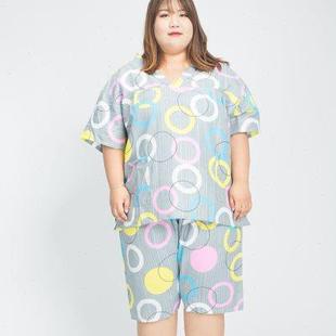 300斤胖款 按摩桑拿服 加肥特大码 高档涤棉家居睡衣汗蒸服男女套装