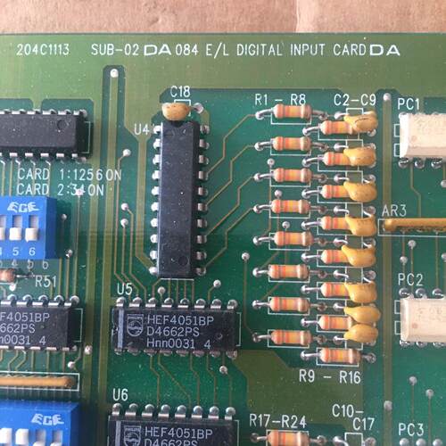 议价204C1113 SUB-02 DA 084 数字输入卡 工控电路板维修