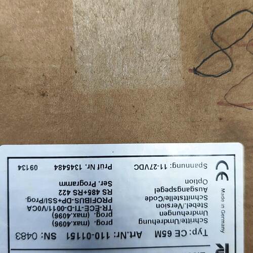 议价CE 65M 110-01151 编码器 TR Electronic工控自动化配件维修