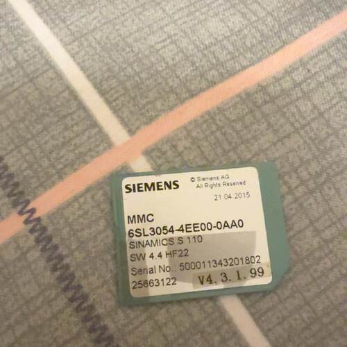 议价6SL3054-4EE00-0AA0 MMC存储卡 SINAMICS S110工控扩展卡维修