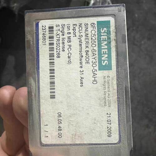议价6FC5250-6AY30-5AH0 NCU系统PC卡 工控配件 功能包好维修