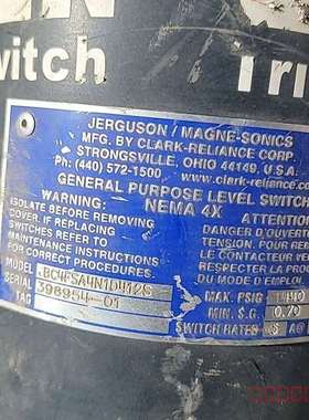 议价JERGUSON/MAGNE-SONICS 通用液位开关 N维修