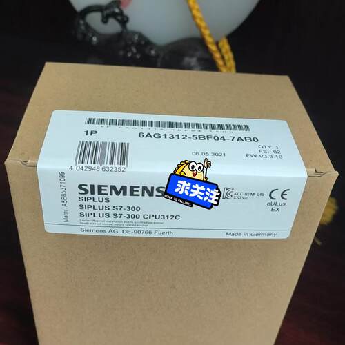 议价6AG1312-5BF04-7AB0 控制模块 SIPLUS S7-300 CPU312C维修