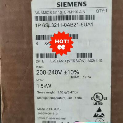 议价6SL3211-0AB21-5UA1 G110 CPM110 工控变频器 1.5kW维修