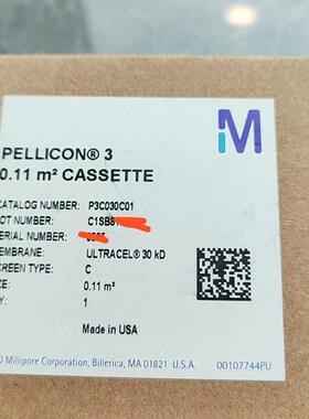 议价P3C030C01 超滤膜 PELLICON 3 密理博实验室滤膜维修