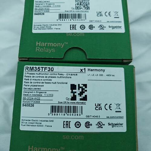议价RM35TF30 三相多功能控制继电器 220-480Vac工控器件维修