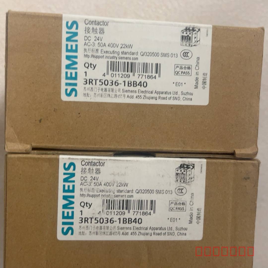 议价西门子直流接触器3RT5036-1BB40全新原维修