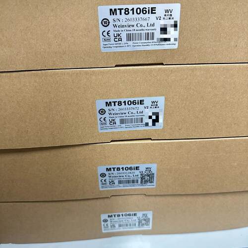 议价MT8106iE 威纶通触摸屏 工控人机界面 带包装盒说明书维修