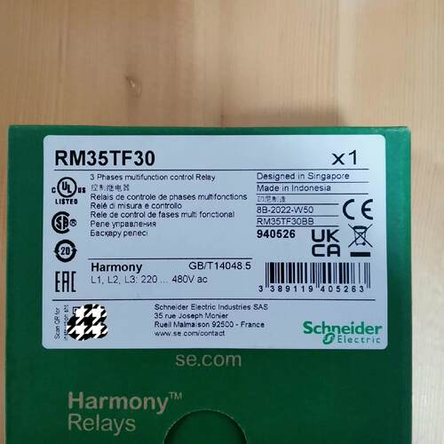 议价RM35TF30 控制继电器 三相多功能电源控制器维修