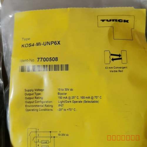 议价全新图尔克KOS4-Mi-UNP6X光电传感器，维修