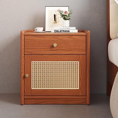 实木床头柜保险箱一体家用卧室2025新款智能保险柜带锁主卧收纳柜