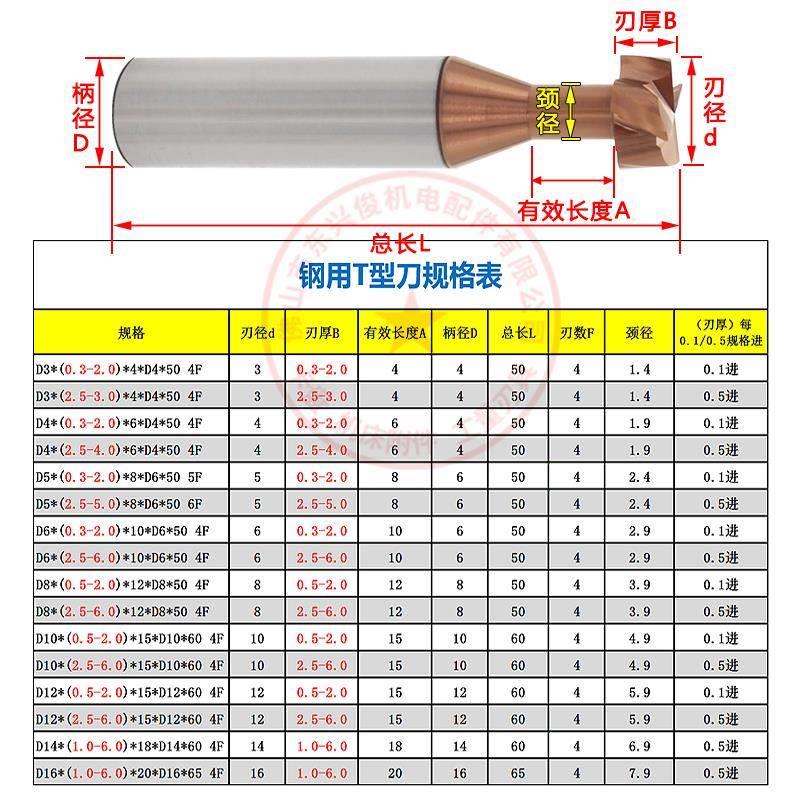 t型铣刀钨钢t型刀铣刀形刀3-16DM槽IX德迈斯合金t型钢用T型t铣刀