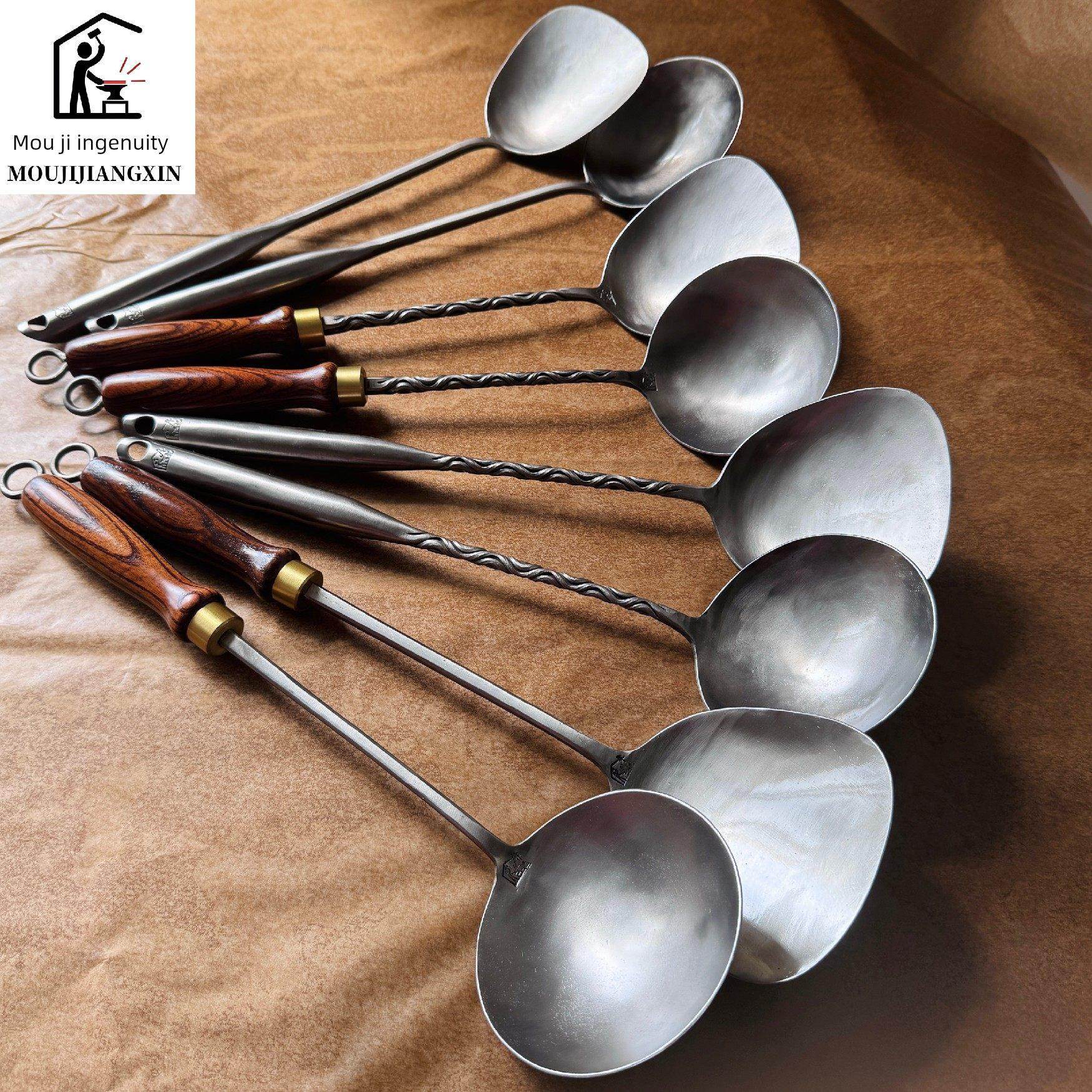 木记灵巧手工304不锈钢抹刀家用烹饪抹刀非热抹刀厨房用具木柄