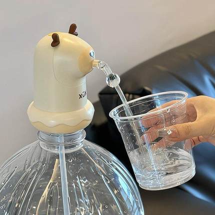 桶装水电动压水器卡通抽水器纯净饮水机矿泉水泵吸水自动出水取水