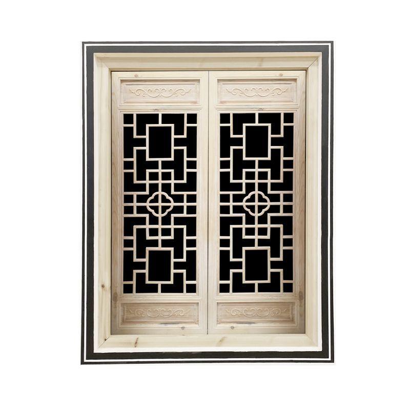 彷古门窗实木花格镂空中式东阳木雕窗户玄关屏风隔断客厅格栅定制