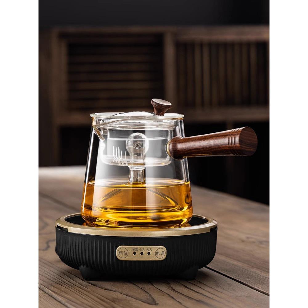 电陶炉煮茶器高端蒸汽煮茶炉两用喷淋式高档玻璃煮茶壶办公室小型