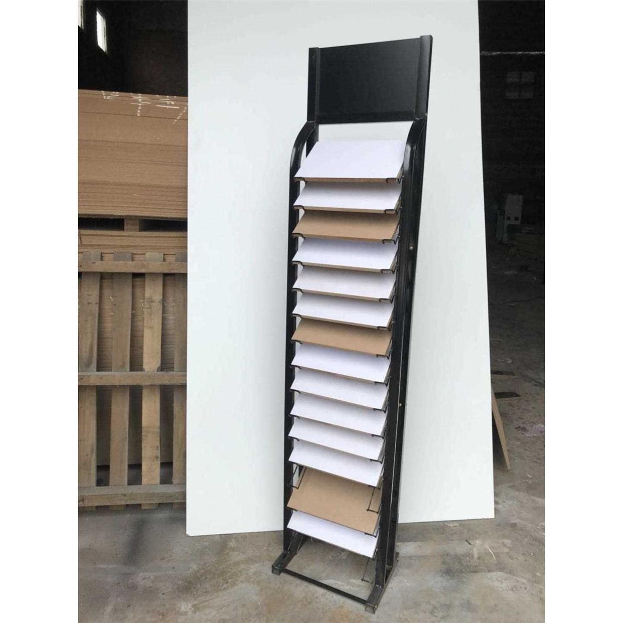 橱柜门板展架瓷砖展示架色板生态板铝扣板石材地砖样品板立式展架