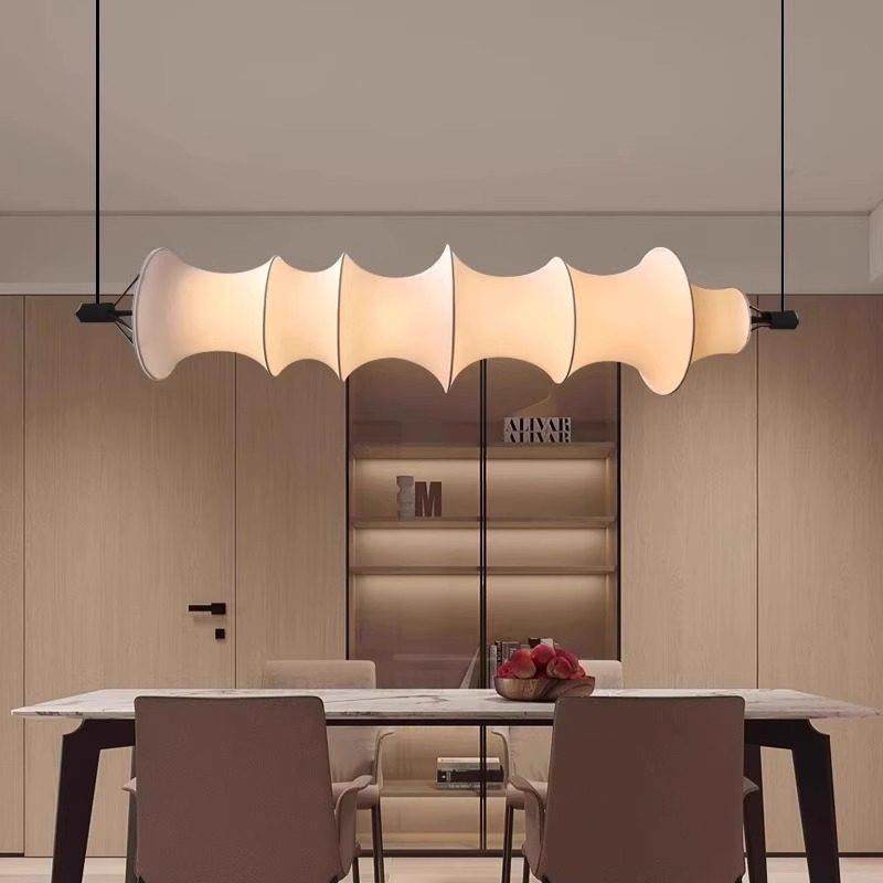 中古侘寂风饭厅吊灯日式吧台吊灯蚕丝竹节餐桌设计师长条装饰灯具,家装灯饰光源,餐厅吊灯,淘宝优惠券,粉丝福利购,淘宝优惠卷