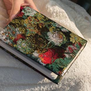 墨下【梦游仙境】复古书衣手帐本 抽象油画笔记本子手账本日记本