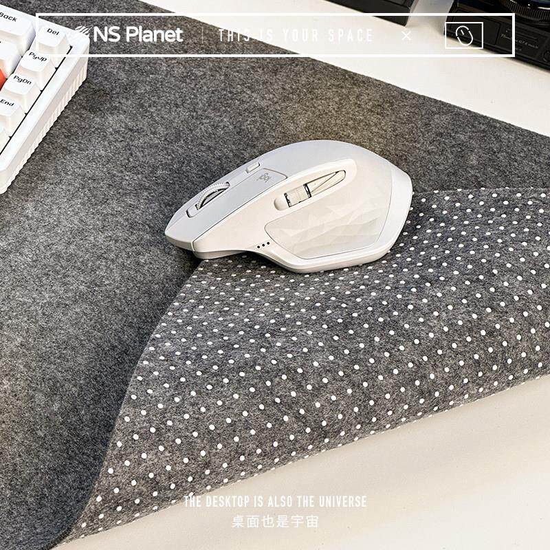 NS Planet毛毡鼠标垫超大桌垫高级感笔记本电脑键盘垫防滑办公垫