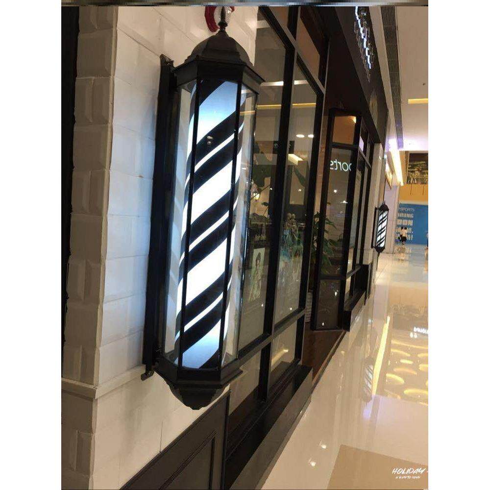 理发店转灯发廊专用美发店标志灯户外挂墙灯箱室外防水落地式LED