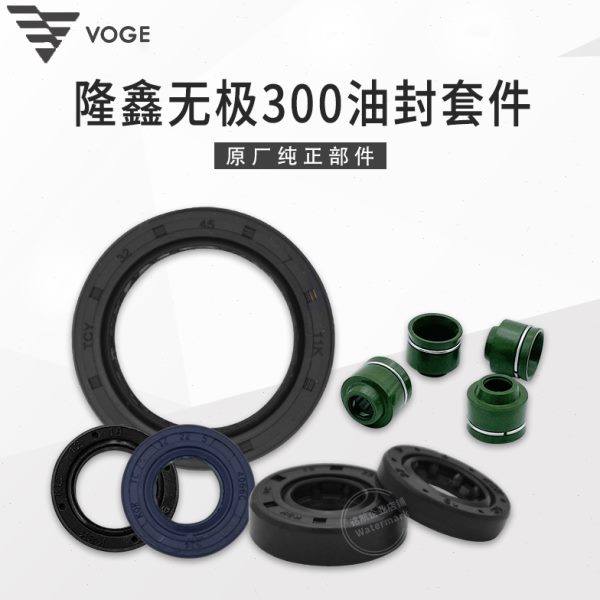 VOGE无极300R RR AC GY DS CR6黄河自由隆鑫YF300发动机油封全套