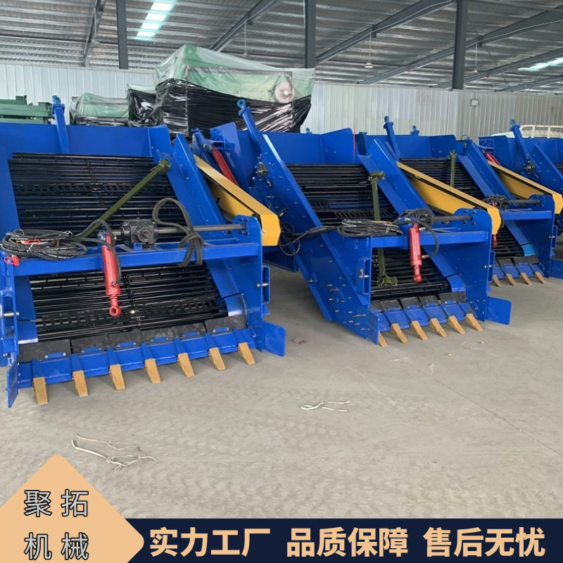 牵引式捡石机 退耕还田砂石石头收捡机 农田石块砖块捡拾机