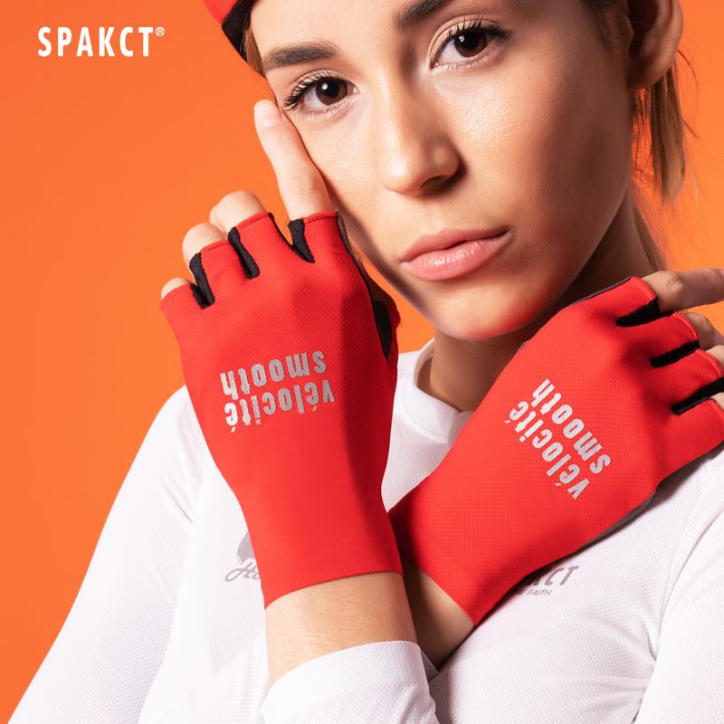 SPAKCT思帕客夏季短指骑行手套自行车男女山地单车透气减震手套