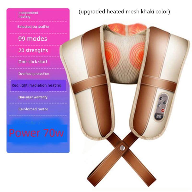 正品理昌Lc-Q6606-1按摩披巾颈肩按摩带叩叩颈椎按摩仪