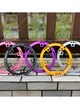 折叠自行车盘片41齿带护盘牙盘412改装儿童专用 光光盘BCD130 41T