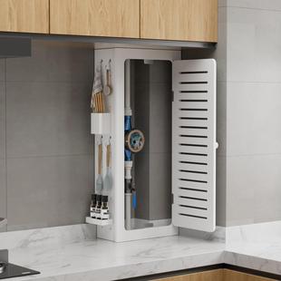 遮丑挡板免打孔安装 厨房燃气管道遮挡装 饰罩阳台壁挂炉管道悬挂式