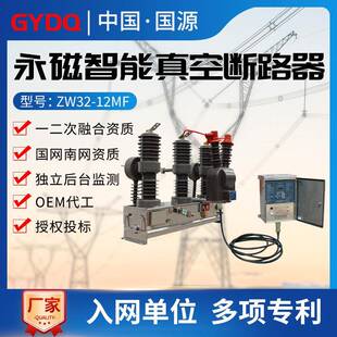 12MF智能单双机构35kv高压户外柱上开关 10kv永磁真空断路器ZW32