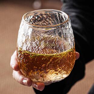高硼硅玻璃茶杯主人杯品茗杯家用耐热喝水杯子个人专用果汁杯 日式