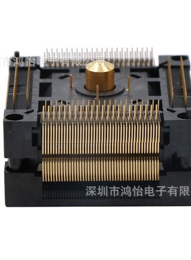 QFP176-0.5下压老化座加接地 TQFP176OTQ-176-0.5-06镀金双触点
